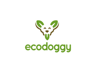 eco doggy2 36 Green Logo Designs for Your Inspiration