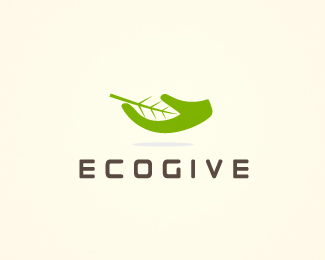 eco give 36 Green Logo Designs for Your Inspiration