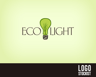 eco light2 36 Green Logo Designs for Your Inspiration