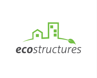 eco structures 36 Green Logo Designs for Your Inspiration