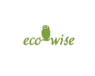 eco wise1 36 Green Logo Designs for Your Inspiration