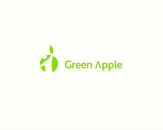 green apple2 36 Green Logo Designs for Your Inspiration