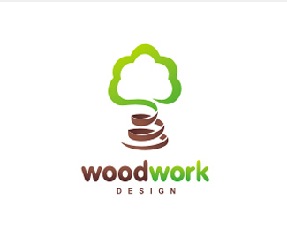 wood work 36 Green Logo Designs for Your Inspiration