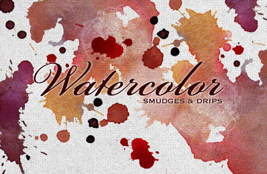 Free Watercolor Smudges – Vectors, Textures and Brushes