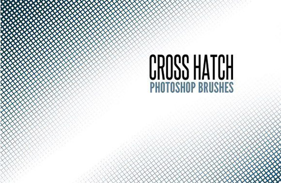 Free Cross Hatch Photoshop Brush Set