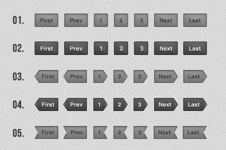 instantShift - Beautiful Free Pagination PSD Designs