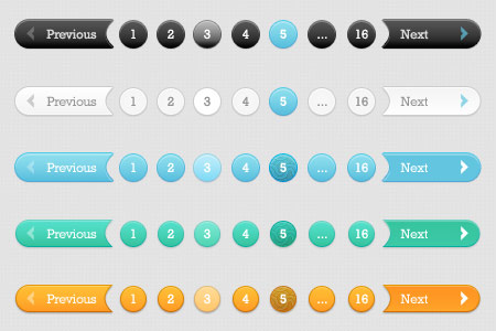 instantShift - Beautiful Free Pagination PSD Designs