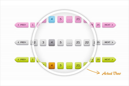 instantShift - Beautiful Free Pagination PSD Designs