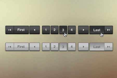 instantShift - Beautiful Free Pagination PSD Designs