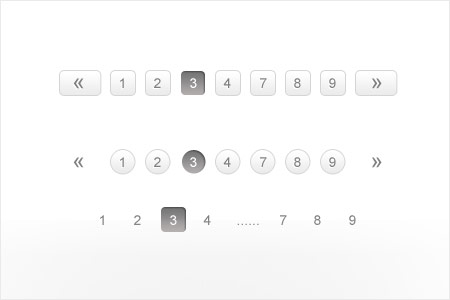 instantShift - Beautiful Free Pagination PSD Designs