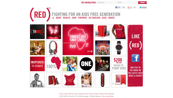 25 red 30 Inspiring Non Profit Website Designs