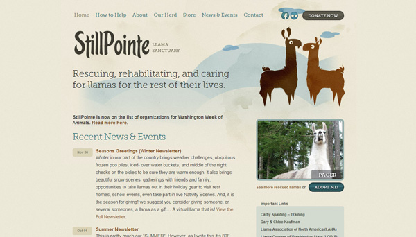 9 still pointe sanctuary 30 Inspiring Non Profit Website Designs