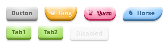 css3 push buttons