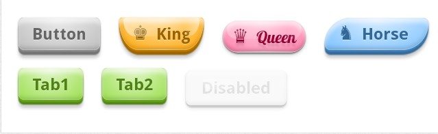 css3 push buttons