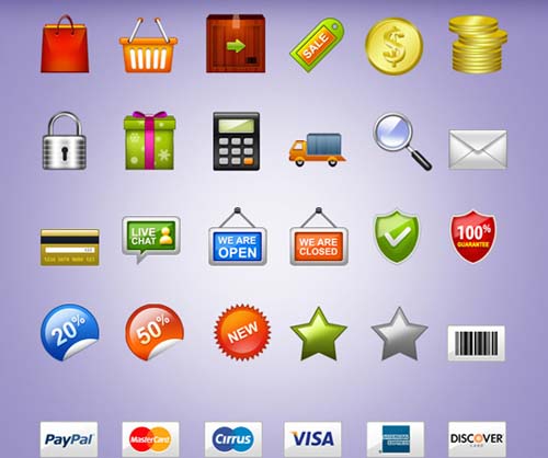 ecommerce icons