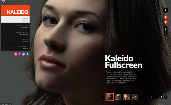 Kaleido Responsive Fullscreen Studio for WordPress