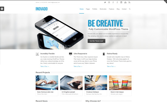 Inovado - Retina Responsive Multi-Purpose Theme