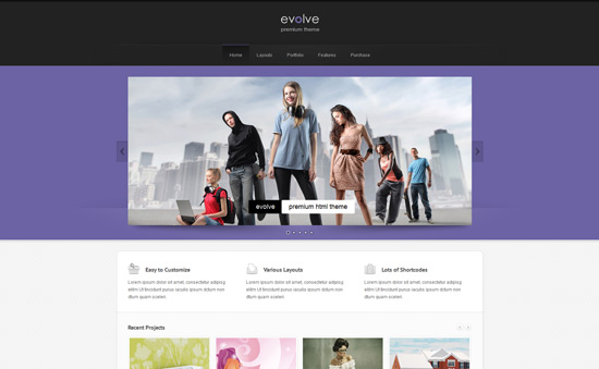 Evolve - Responsive Multipurpose WordPress theme