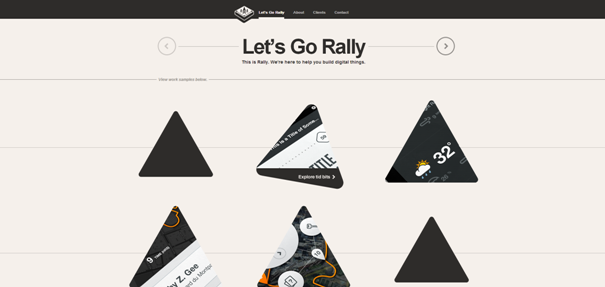 Rally Interactive - Websites with Original, Non-Standard Geometry