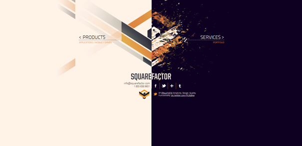 Square Factor - Websites with Original, Non-Standard Geometry