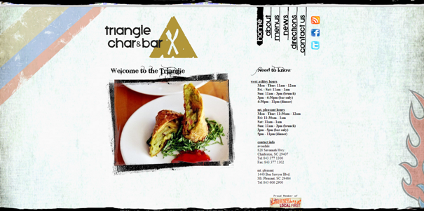 Triangle Char & Bar - Websites with Original, Non-Standard Geometry