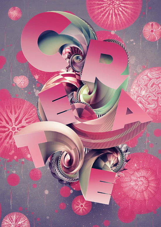  Photoshop tutorial: Create 3D type art using Photoshop CS5