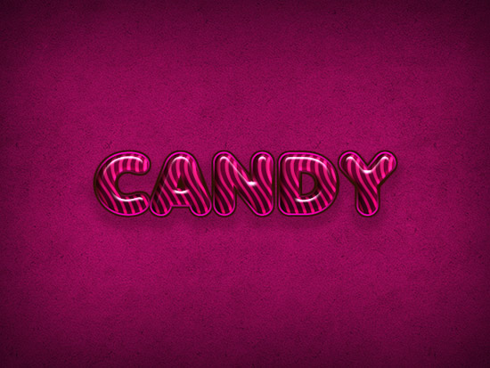 Create a Candy Flavored Text Effect in Photoshop