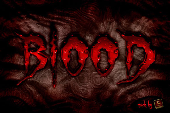 Create a Bloody Text Effect in Photoshop Using Layer Styles