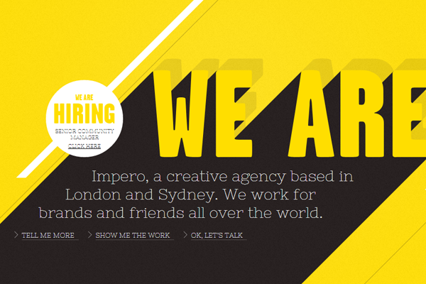 yellow sydney australia london ui effects agency design