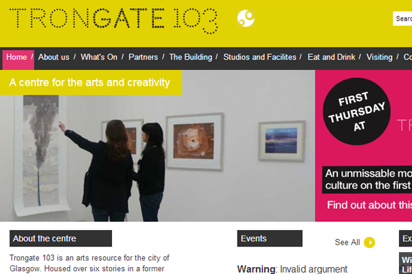 trongate website yellow inspiration ideas