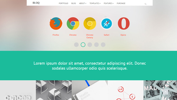 bloq theme 30 Powerful Premium WordPress Themes Built in May 2013