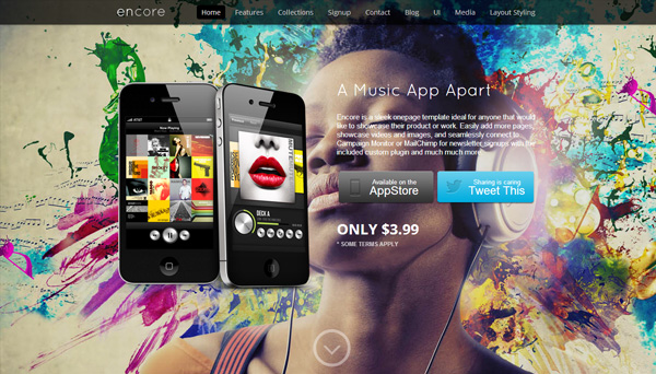 encore wordpress theme 30 Powerful Premium WordPress Themes Built in May 2013