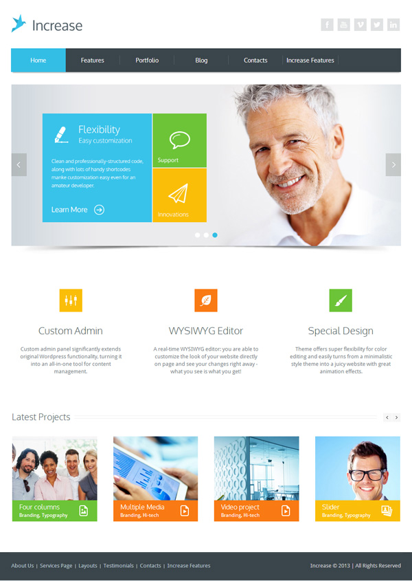 increase wordpress 30 Powerful Premium WordPress Themes Built in May 2013