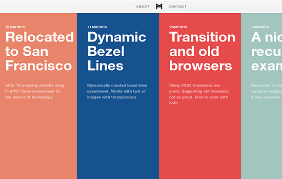Single Page Website Design Inspiration