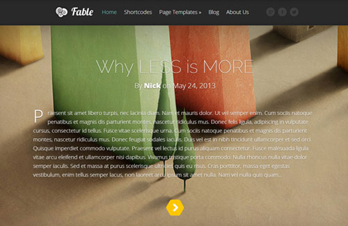 fable premium wordpress themes - Premium WordPress Themes 2013