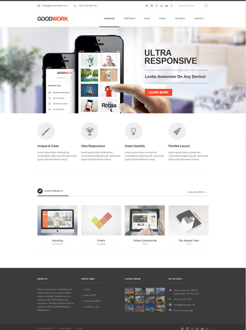 good work - Premium WordPress Themes 2013