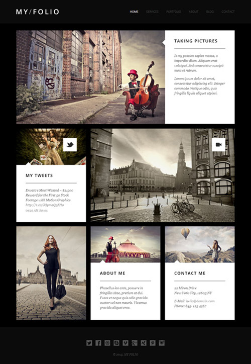 my folio - Premium WordPress Themes 2013