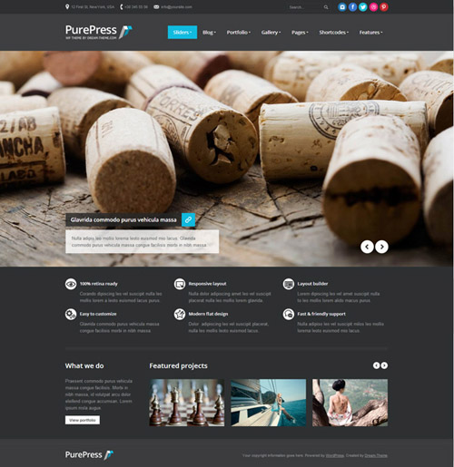 pure press - Premium WordPress Themes 2013