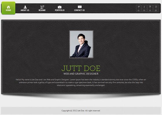 Virtual Business Card Site Templates