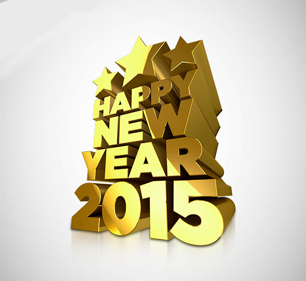 3D Typography of 2015