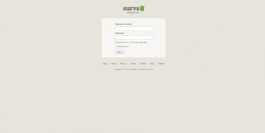 28-Survs – Login