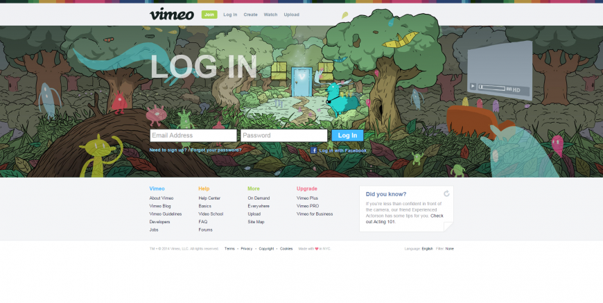 9-Log In to Vimeo