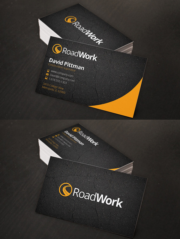 Construction Business Cards