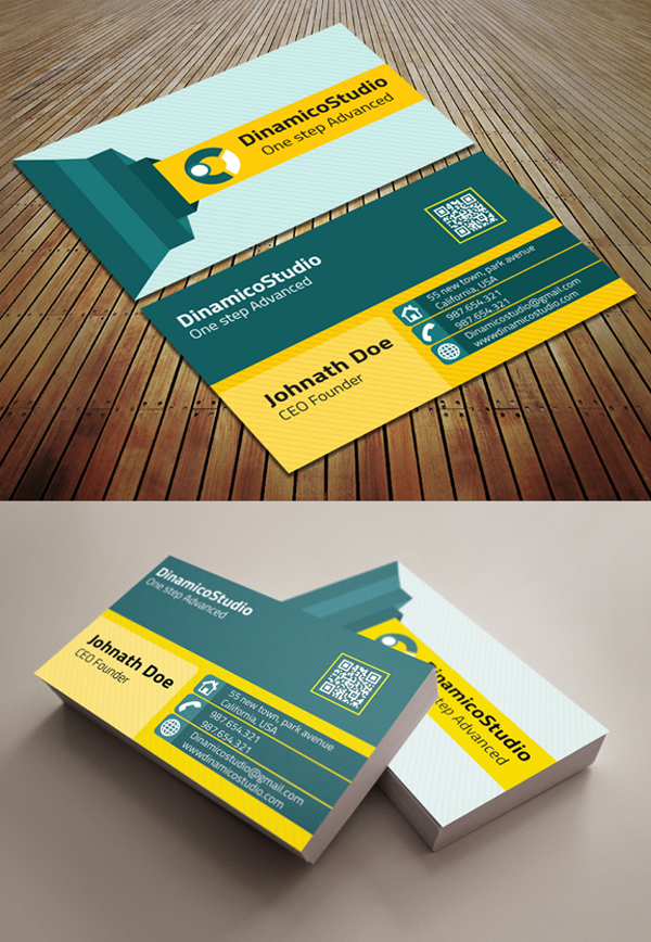 Flat Corporate Business Card