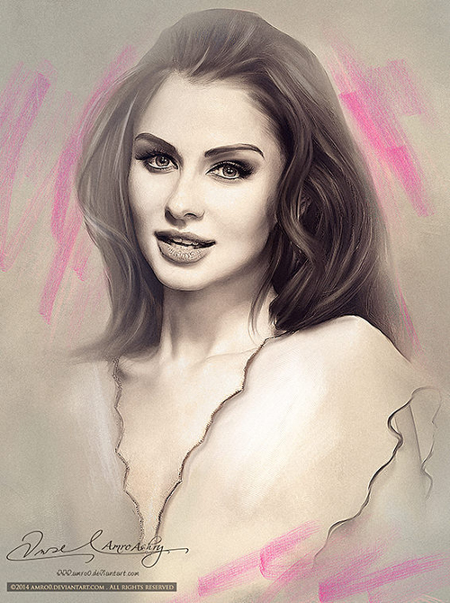 Beautiful Portrait Illustrations by Amro