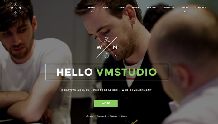 w and m wordpress creative portfolio theme responsive