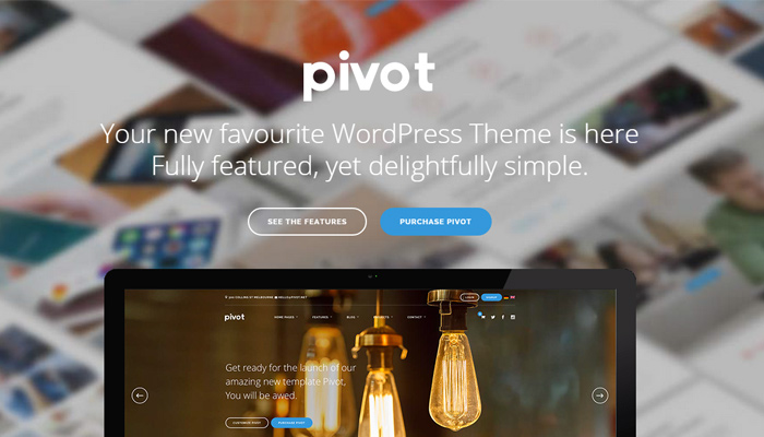 pivot responsive wordpress theme design