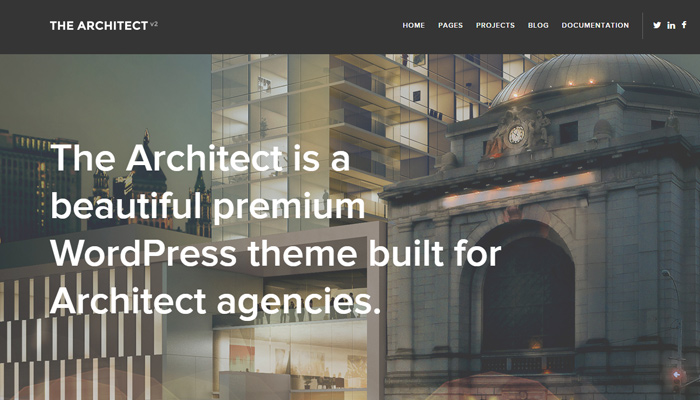 the architect version2 theme wordpress