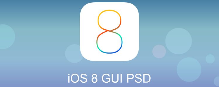 iOS8 GUI psd