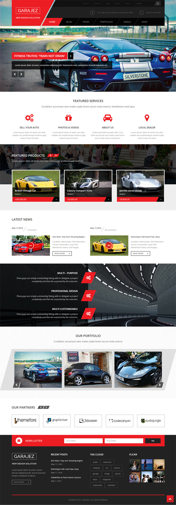 Garajez - Multi Purpose WordPress Theme